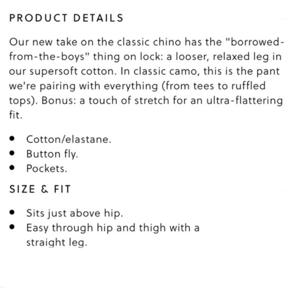 JCREW J.Crew Camouflage Print Boyfriend Chino Cotton Blend Pant “FADED VINE” - Picture 8 of 10